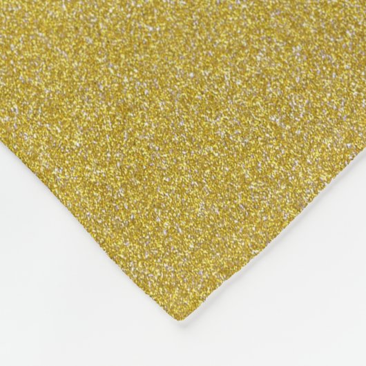 Gouden Glitter, Sparkle, Glitter Achtergrond Fleece Deken (Hoek)
