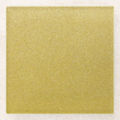 Gouden Glitter, Sparkle, Glitter Achtergrond Glazen Onderzetter (Voorkant)