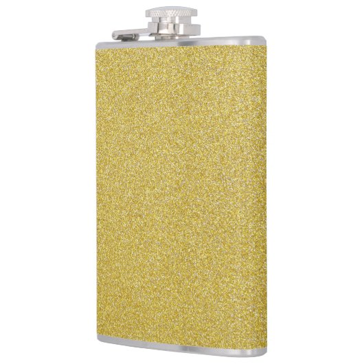 Gouden Glitter, Sparkle, Glitter Achtergrond Heupfles (Links)