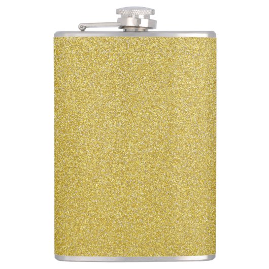 Gouden Glitter, Sparkle, Glitter Achtergrond Heupfles (Voorkant)