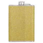 Gouden Glitter, Sparkle, Glitter Achtergrond Heupfles (Achterkant)