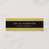 Gouden Glitter, Sparkle, Glitter Achtergrond Mini Visitekaartje (Voorkant)