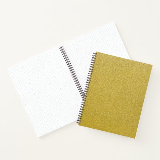Gouden Glitter, Sparkle, Glitter Achtergrond Notitieboek (Binnen)