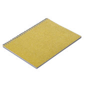 Gouden Glitter, Sparkle, Glitter Achtergrond Notitieboek (Linkerzijde)
