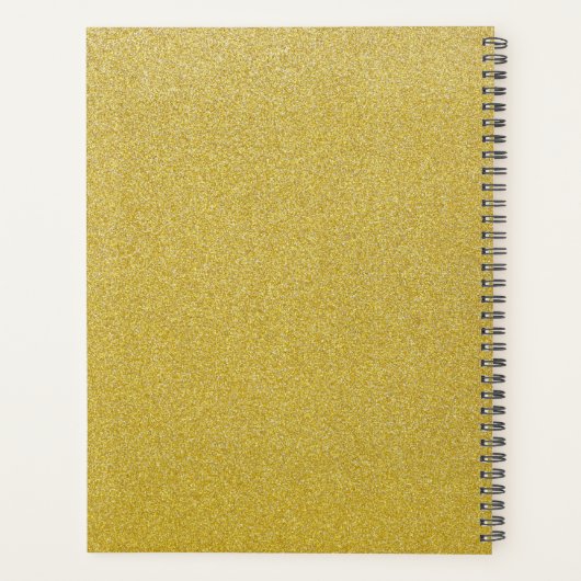Gouden Glitter, Sparkle, Glitter Achtergrond Planner (Achterkant)