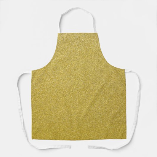 Gouden Glitter, Sparkle, Glitter Achtergrond Schort (Voorkant)