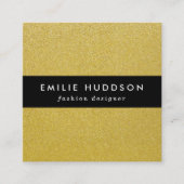 Gouden Glitter, Sparkle, Glitter Achtergrond Vierkante Visitekaartje (Voorkant)