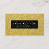 Gouden Glitter, Sparkle, Glitter Achtergrond Visitekaartje (Voorkant)