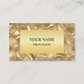 Gouden Glitter Sparkle Lijst Visitekaartje (Voorkant)