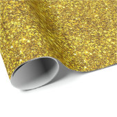 Gouden Glitter Sparkle textuur Cadeaupapier (Rol Hoek)