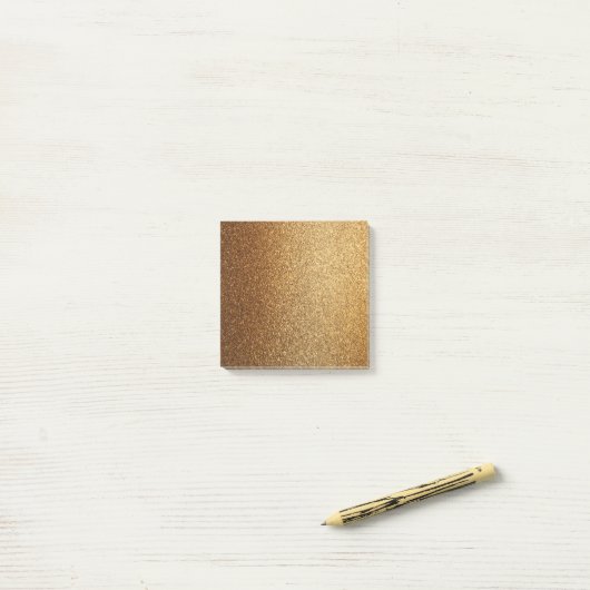 gouden glitter spartelen schoolwerk post-it® notes (Op bureau)