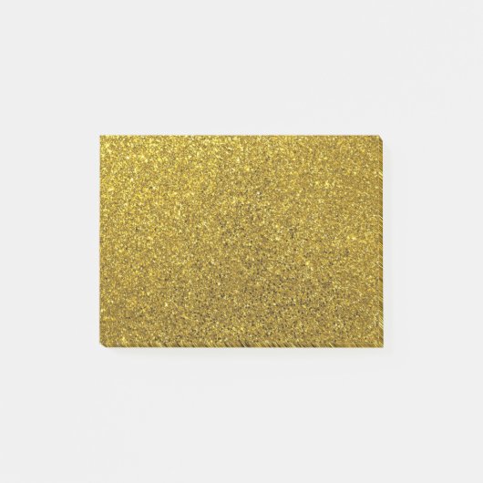 gouden glitter spartelen schoolwerk post-it® notes (Voorkant)