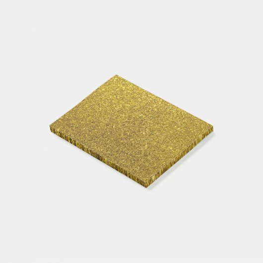 gouden glitter spartelen schoolwerk post-it® notes (Schuin)