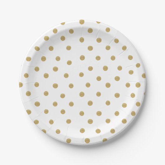 Gouden Glitter Spots Papier Bord (Voorkant)