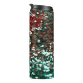 Gouden Glitter Sprekende Kerstmis  Thermosbeker (Geroteerd rechts)
