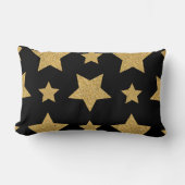 Gouden Glitter Ster Glamoureus en Chic Kussen (Voorkant)