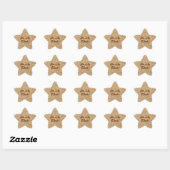 Gouden Glitter Ster leerlingbeloning Sticker (Vel)