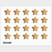 Gouden Glitter Ster Sticker (Vel)