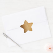 Gouden Glitter Ster Sticker (Envelop)