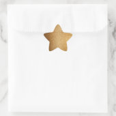 Gouden Glitter Ster Sticker (Tas)