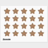 Gouden Glitter Ster Sticker (Vel)