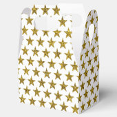 Gouden glitter sterren bedankdoosjes (Geopend)
