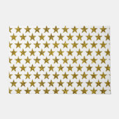 Gouden glitter sterren deurmat (Voorkant)