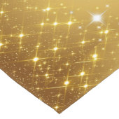 Gouden Glitter Sterren Elegante Feestdagen Korte Tafelloper (Hoek)