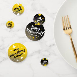 Gouden Glitter sterren Happy Retirement nieuwe avo Confetti