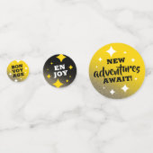 Gouden Glitter sterren Happy Retirement nieuwe avo Confetti (Achterkanten)