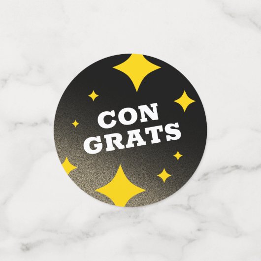 Gouden Glitter sterren Happy Retirement nieuwe avo Confetti (Kleine voorkant)