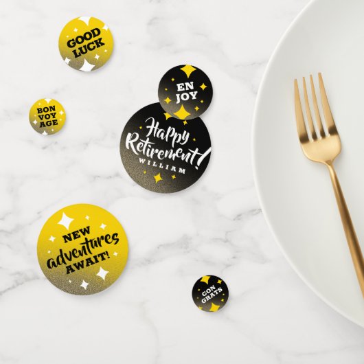 Gouden Glitter sterren Happy Retirement nieuwe avo Confetti (Groep)