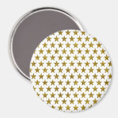 Gouden glitter sterren magneet (Voorkant / Achterkant)