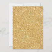 Gouden Glitter Stethoscoop RN Caduceus Afstuderen Kaart (Achterkant)