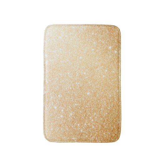 Gouden Glitter Stijlvolle luxe badkamer badmat (Voorkant Verticaal)