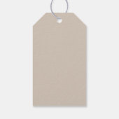 Gouden Glitter Stippen Modern Gepersonaliseerd Gel Cadeaulabel (Achterkant)