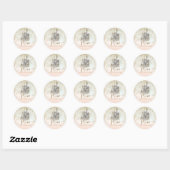 Gouden Glitter Storybook Kasteel Senior Prom Ronde Sticker (Vel)