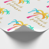 gouden glitter " strand alsjeblieft " met kleurrij cadeaupapier (Hoek)