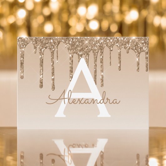 Gouden Glitter Sweet 16 Save the Date Kaart