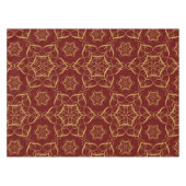 Gouden Glitter Swirl Ornamenten Tafelkleed (Voorkant (Horizontaal))