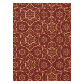 Gouden Glitter Swirl Ornamenten Tafelkleed (Voorkant)