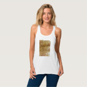 Gouden Glitter Tanktop (Volledige Voorkant)
