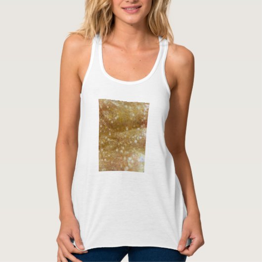 Gouden Glitter Tanktop (Voorkant)