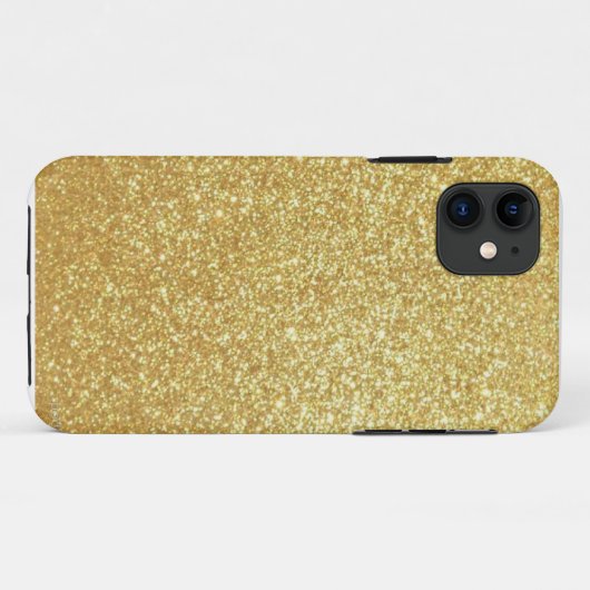 Gouden Glitter Telefoon Case, Luxe Glitter cadeau Case-Mate iPhone Case (Achterkant (horizontaal))
