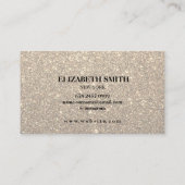 Gouden Glitter Textuur Visitekaartje (Achterkant)