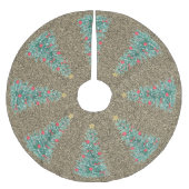 Gouden Glitter Traditionele Klassieke Kerstboom Rok (Voorkant)