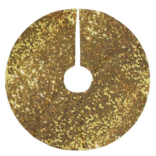 Gouden Glitter Tree Rok Kerstboom Rok (Voorkant)