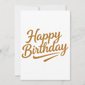 Gouden glitter typografie Happy Birthday Kaart