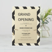 Gouden glitter typografie Restaurant grote opening Kaart (Staand voorkant)