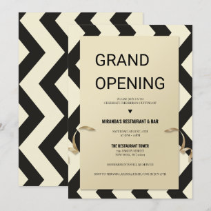 Gouden glitter typografie Restaurant grote opening Kaart